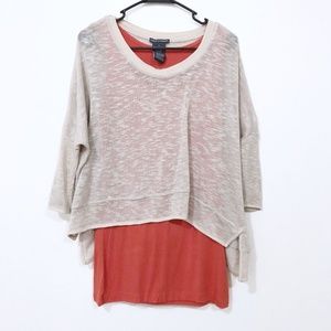 CHELSEA & THEODORE Knit Blouse Layered Set